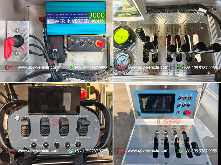 30M Telescopic Aerial Truck FOTON - Operation Buttons